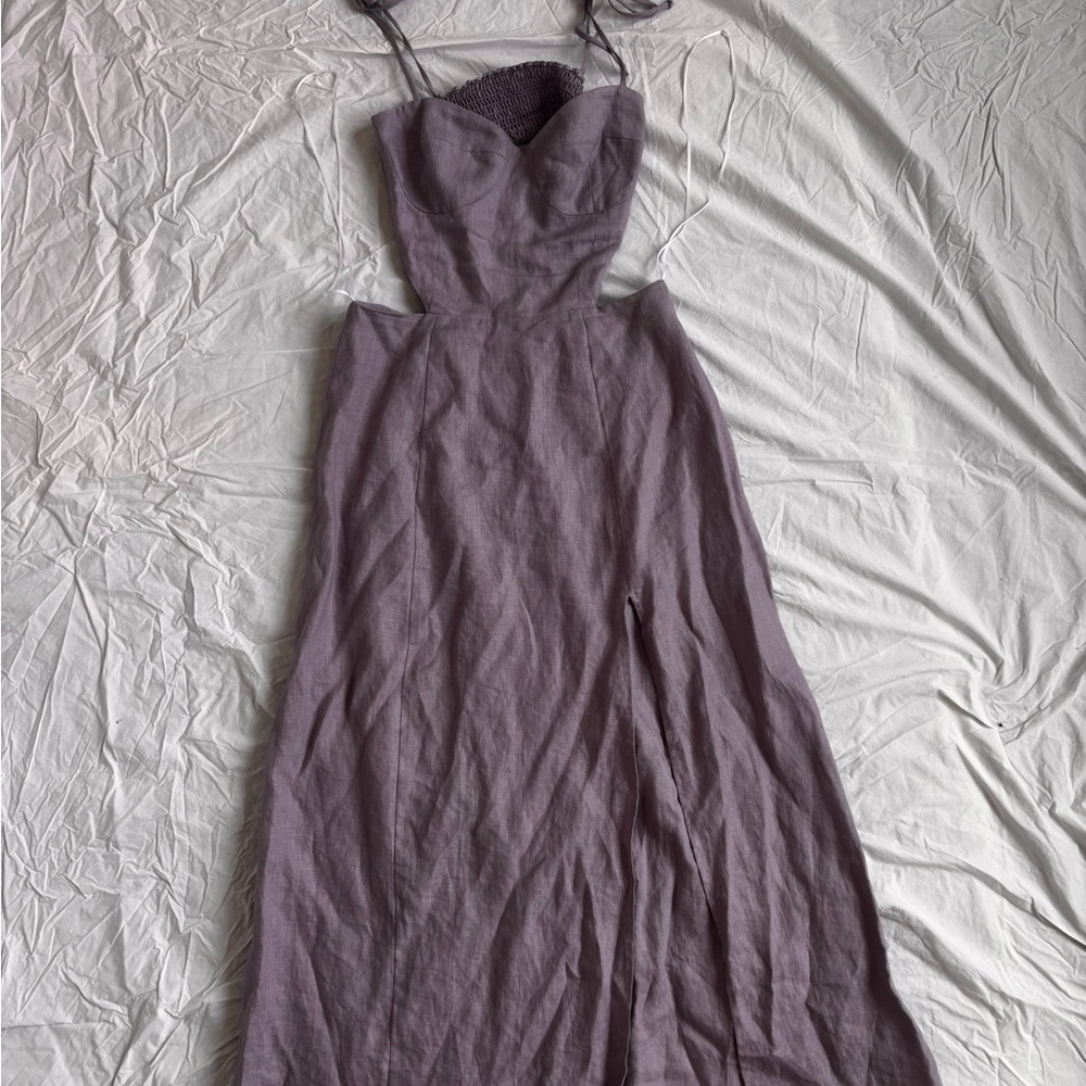 Reformation Lavender Backless Dress